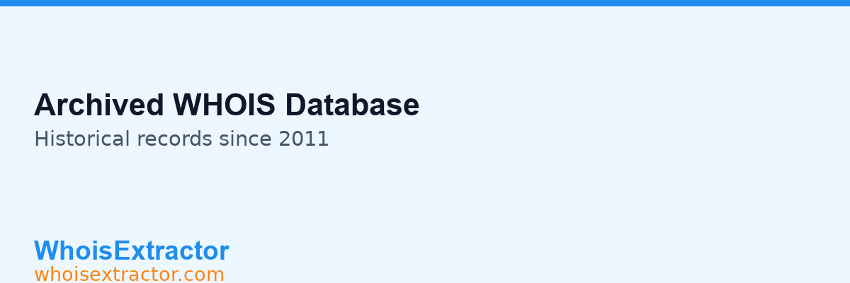 Old whois database